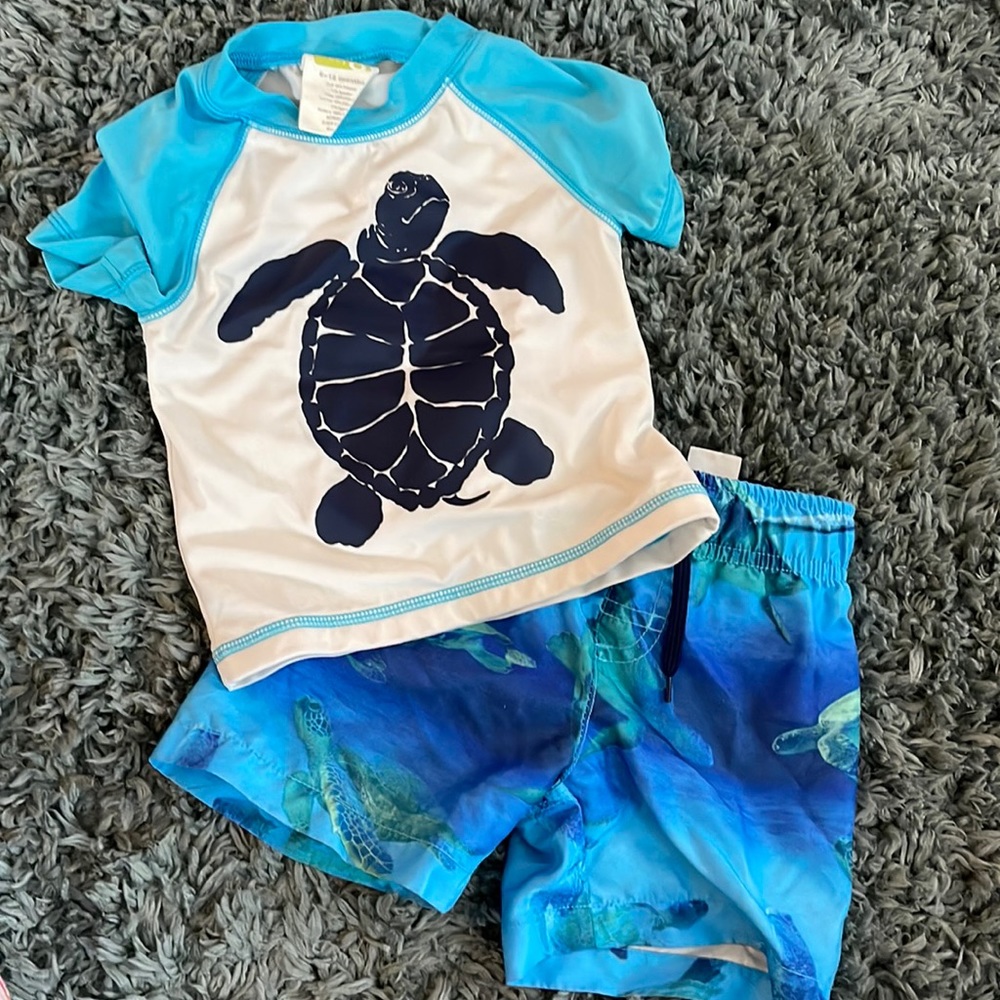 Crazy-8 swim suit.